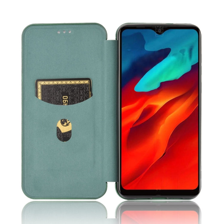 For Blackview A80 Pro Carbon Fiber Texture Horizontal Flip TPU + PC + PU Leather Case with Card Slot