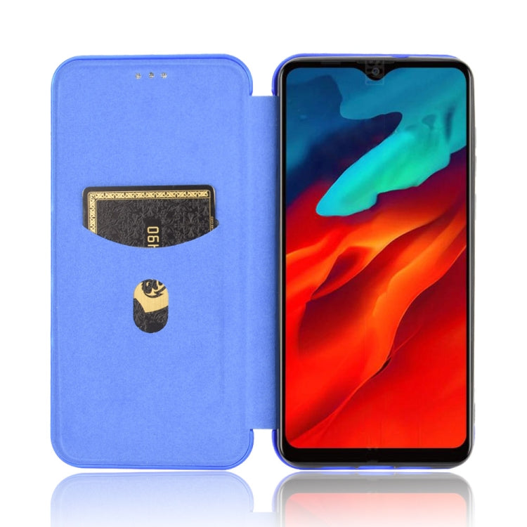 For Blackview A80 Pro Carbon Fiber Texture Horizontal Flip TPU + PC + PU Leather Case with Card Slot