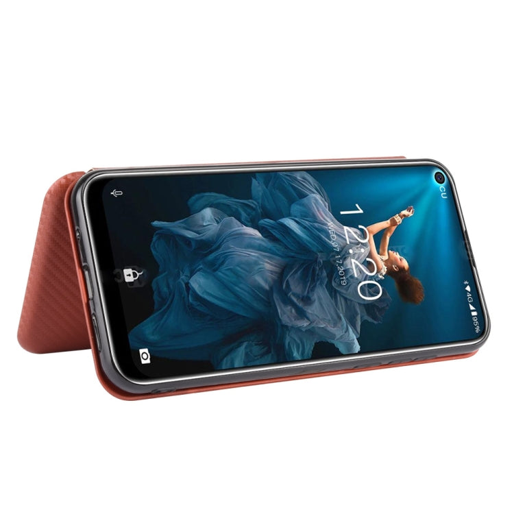 For Oukitel C17 / C17 Pro Carbon Fiber Texture Horizontal Flip TPU + PC + PU Leather Case with Card Slot