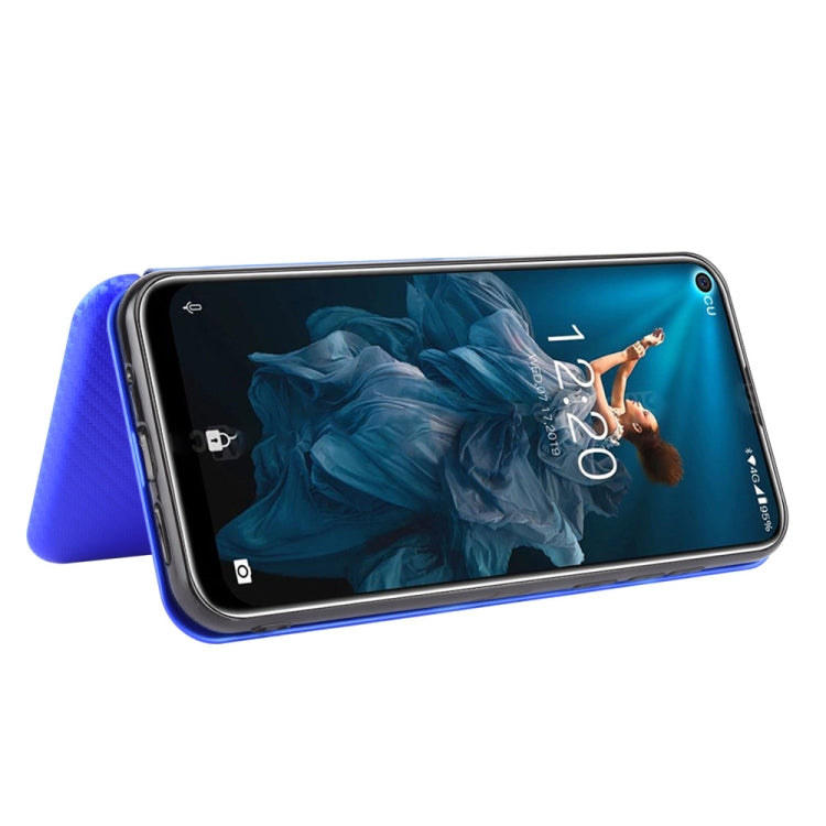 For Oukitel C17 / C17 Pro Carbon Fiber Texture Horizontal Flip TPU + PC + PU Leather Case with Card Slot