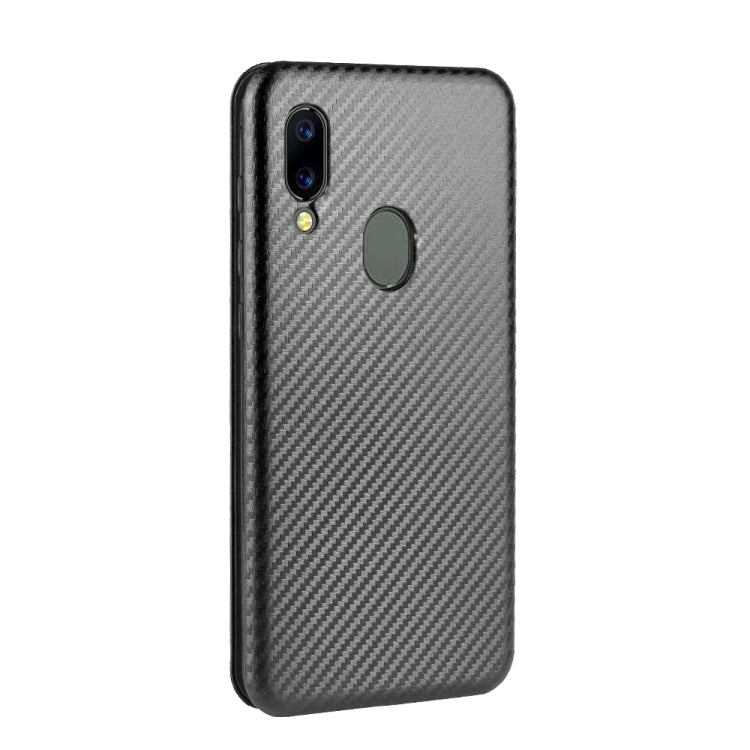 For UMIDIGI A3X Carbon Fiber Texture Horizontal Flip TPU + PC + PU Leather Case with Card Slot