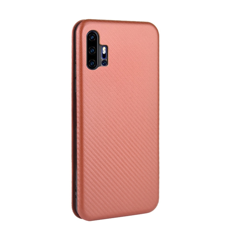 For UMIDIGI F2 Carbon Fiber Texture Horizontal Flip TPU + PC + PU Leather Case with Card Slot