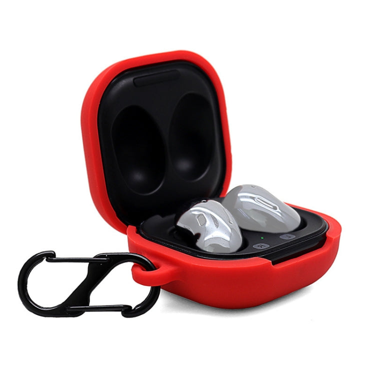 For Samsung Galaxy Buds Live Anti-fall Silicone Earphone Protective Case with Hook
