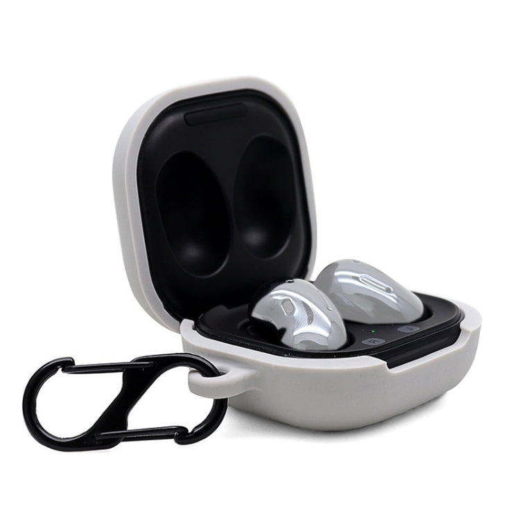 For Samsung Galaxy Buds Live Anti-fall Silicone Earphone Protective Case with Hook