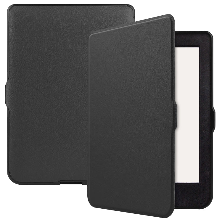 For KOBO Nia 6 inch Solid Color Horizontal Flip TPU + PU Leather Case, with Holder / Wake-up Function