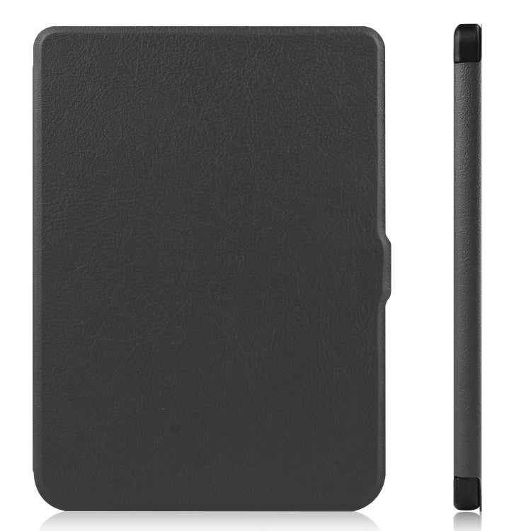 For KOBO Nia 6 inch Solid Color Horizontal Flip TPU + PU Leather Case, with Holder / Wake-up Function