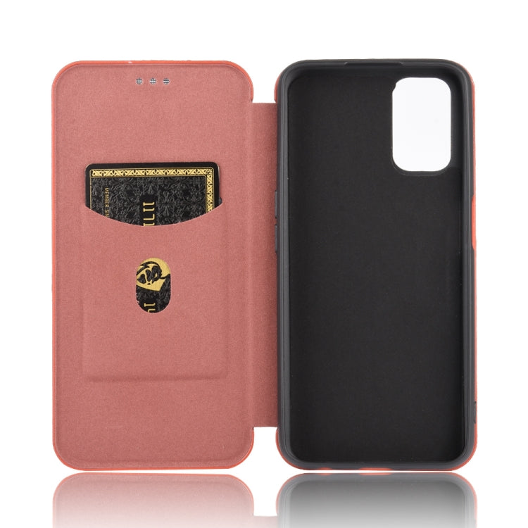 For OPPO A52 / A72 / A92 Carbon Fiber Texture Horizontal Flip TPU + PC + PU Leather Case with Card Slot