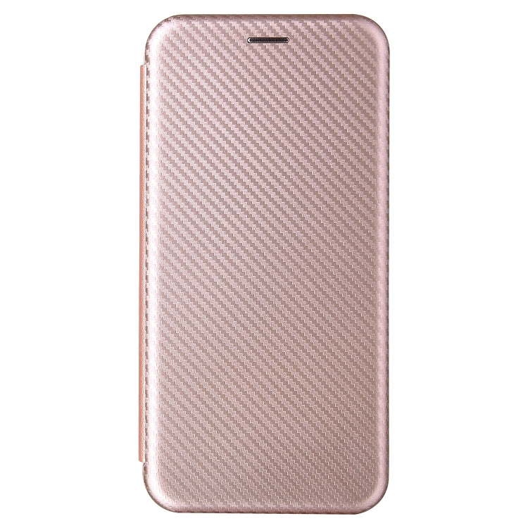 For OPPO Realme C15 Carbon Fiber Texture Horizontal Flip TPU + PC + PU Leather Case with Card Slot