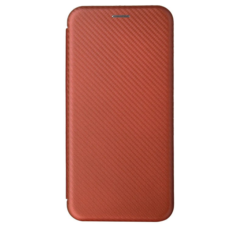 For OPPO Realme C15 Carbon Fiber Texture Horizontal Flip TPU + PC + PU Leather Case with Card Slot