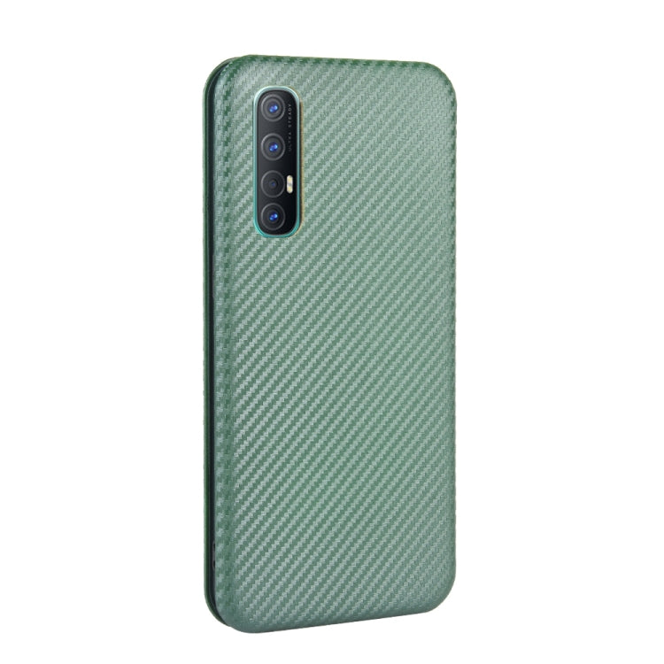 For OPPO Reno3 Pro 5G / Find X2 Neo Carbon Fiber Texture Horizontal Flip TPU + PC + PU Leather Case with Card Slot