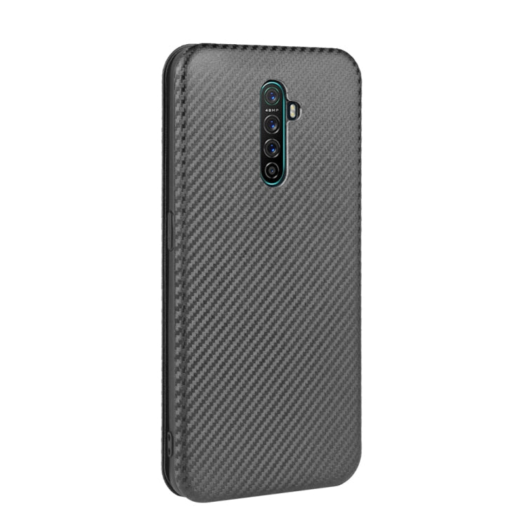 For OPPO Rnoe Ace Carbon Fiber Texture Horizontal Flip TPU + PC + PU Leather Case with Card Slot