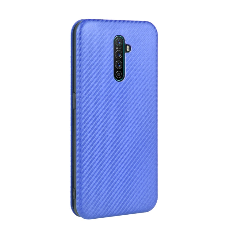 For OPPO Rnoe Ace Carbon Fiber Texture Horizontal Flip TPU + PC + PU Leather Case with Card Slot