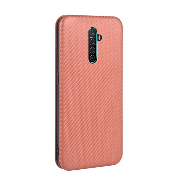 For OPPO Rnoe Ace Carbon Fiber Texture Horizontal Flip TPU + PC + PU Leather Case with Card Slot