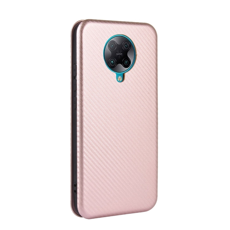For Xiaomi Redmi K30 Pro Carbon Fiber Texture Horizontal Flip TPU + PC + PU Leather Case with Card Slot