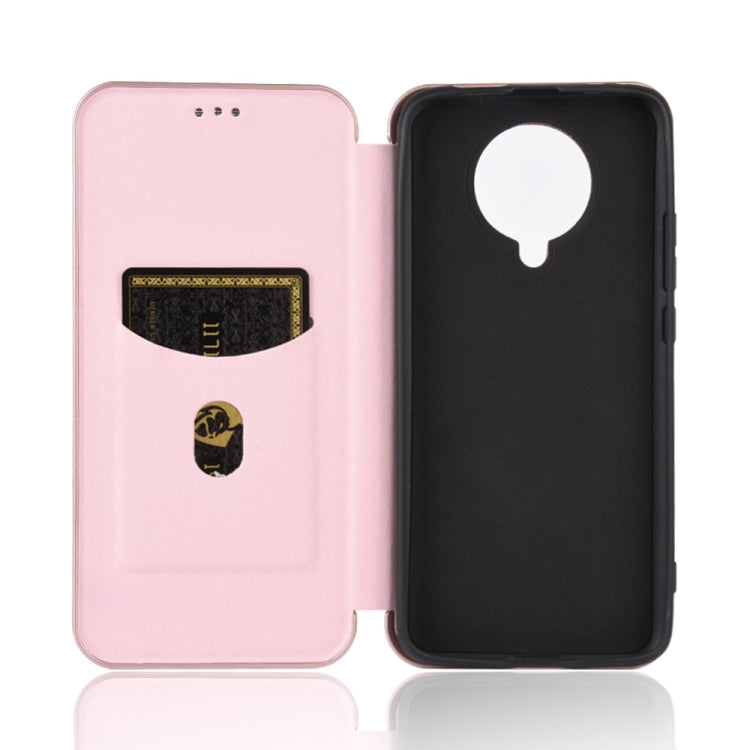 For Xiaomi Redmi K30 Pro Carbon Fiber Texture Horizontal Flip TPU + PC + PU Leather Case with Card Slot