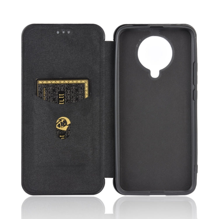 For Xiaomi Redmi K30 Pro Carbon Fiber Texture Horizontal Flip TPU + PC + PU Leather Case with Card Slot