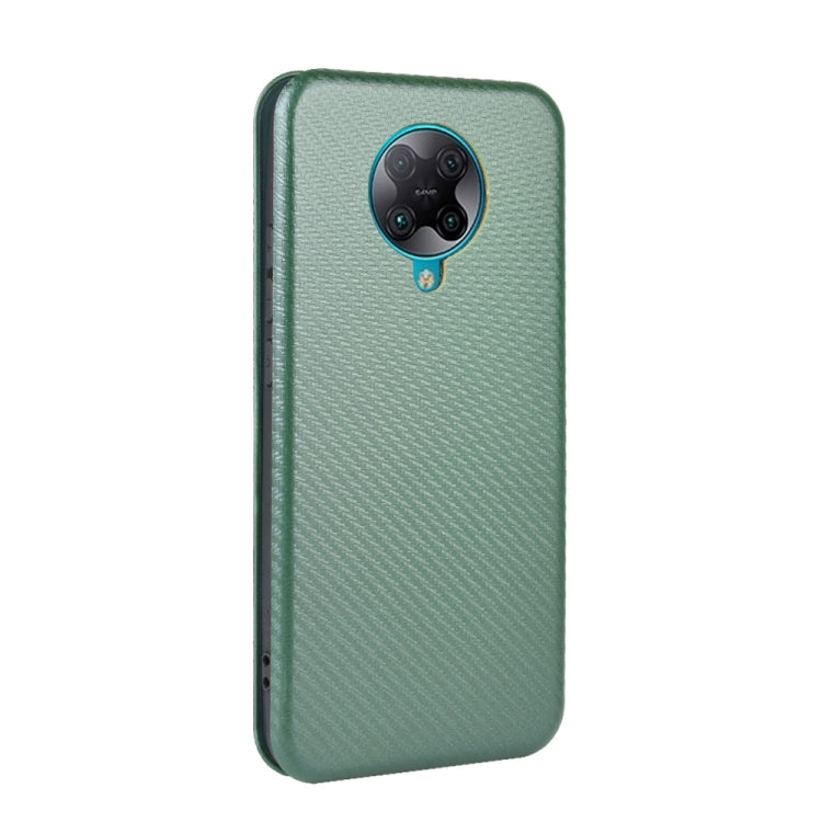 For Xiaomi Redmi K30 Pro Carbon Fiber Texture Horizontal Flip TPU + PC + PU Leather Case with Card Slot