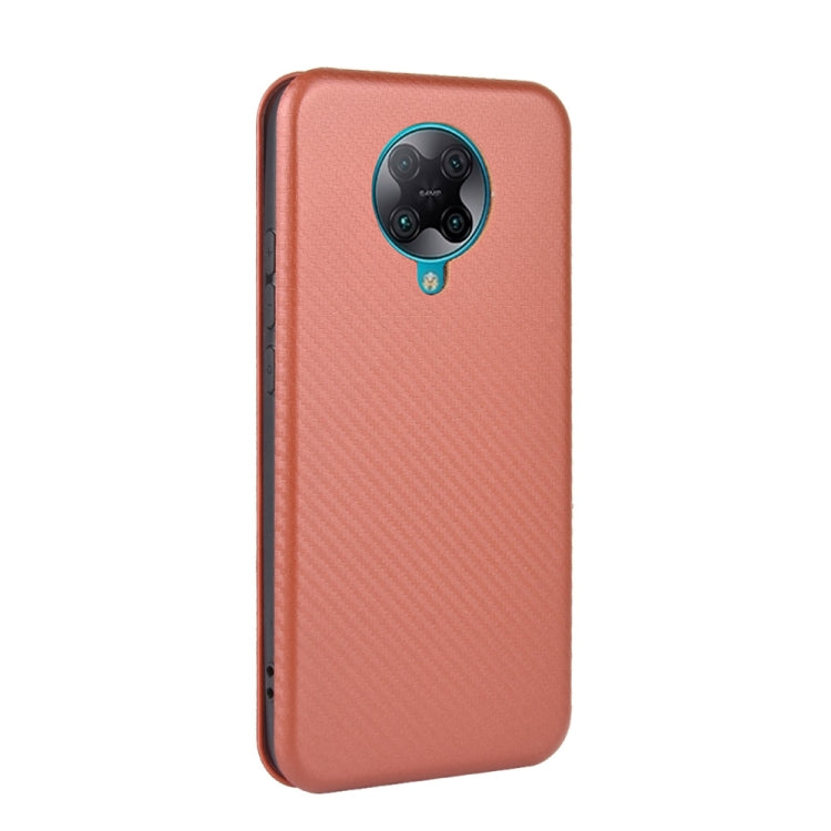 For Xiaomi Redmi K30 Pro Carbon Fiber Texture Horizontal Flip TPU + PC + PU Leather Case with Card Slot
