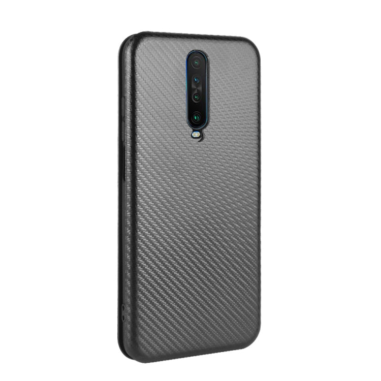 For Xiaomi Redmi K30 Carbon Fiber Texture Horizontal Flip TPU + PC + PU Leather Case with Card Slot
