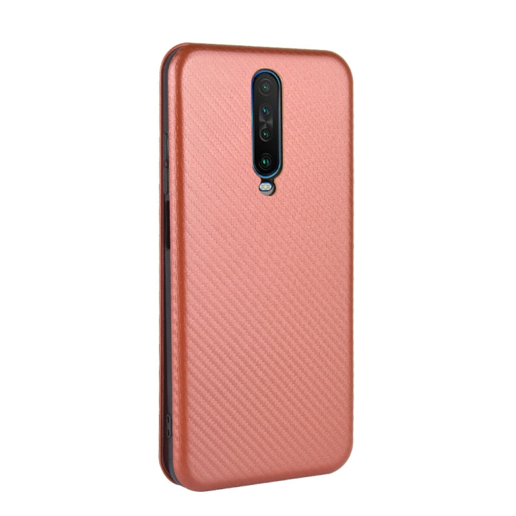 For Xiaomi Redmi K30 Carbon Fiber Texture Horizontal Flip TPU + PC + PU Leather Case with Card Slot