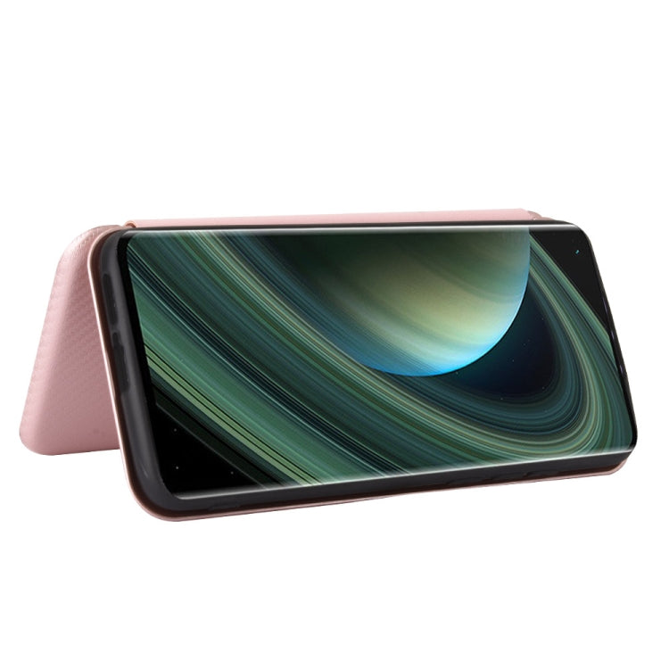 For Xiaomi Mi 10 Ultra Carbon Fiber Texture Horizontal Flip TPU + PC + PU Leather Case with Card Slot