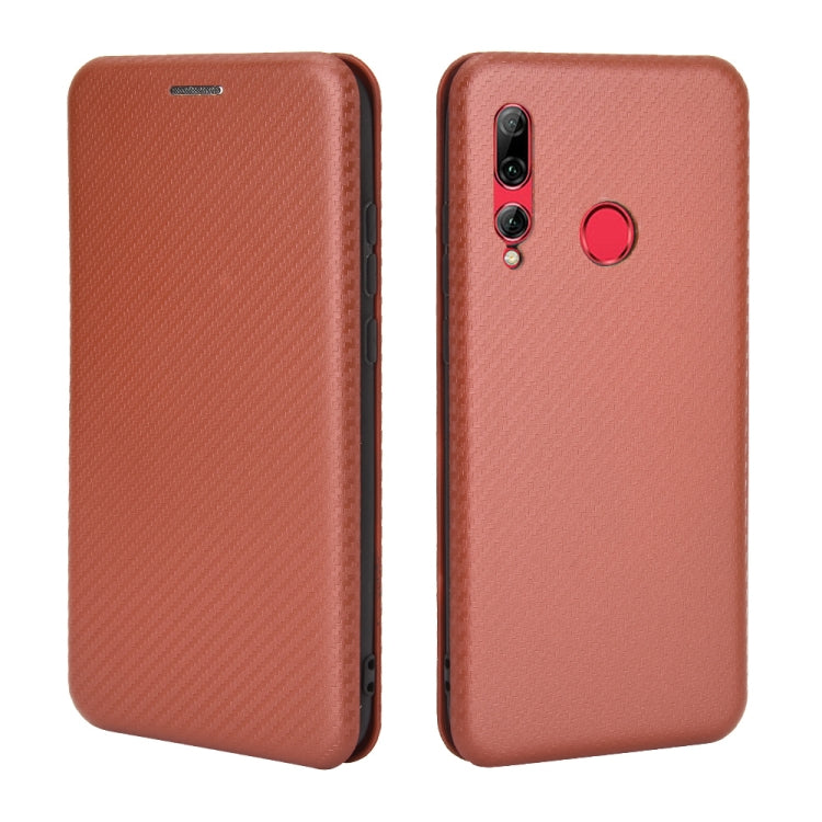 For Huawei Honor 10i / 20i Carbon Fiber Texture Horizontal Flip TPU + PC + PU Leather Case with Card Slot