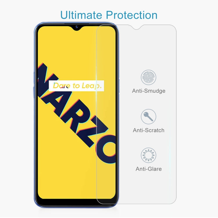 For OPPO Realme Narzo 10A 10 PCS 0.26mm 9H 2.5D Tempered Glass Film
