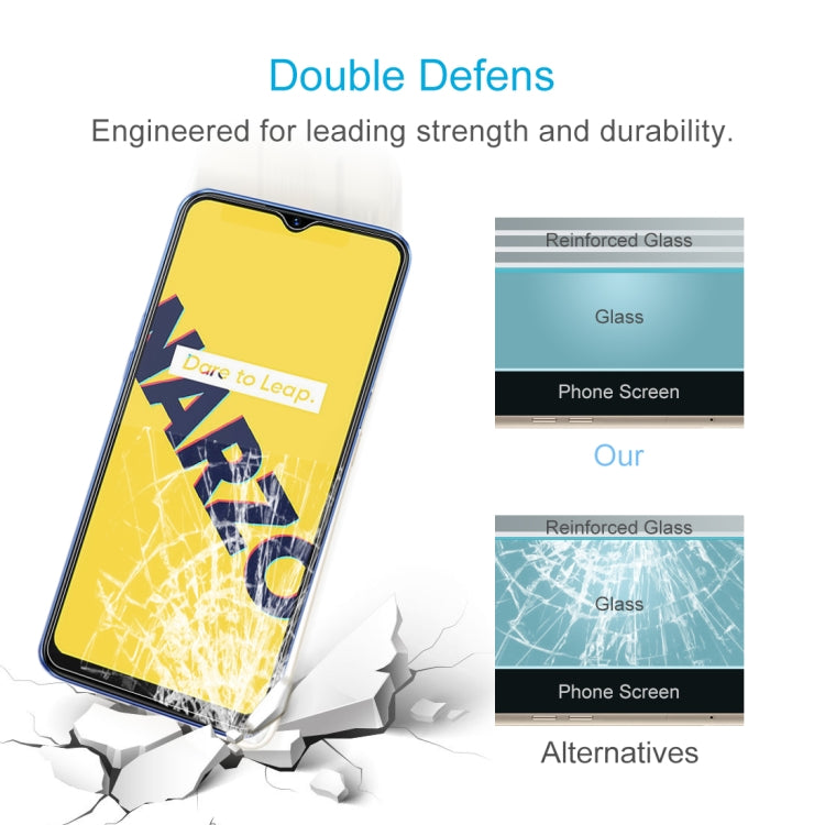 For OPPO Realme Narzo 10A 10 PCS 0.26mm 9H 2.5D Tempered Glass Film