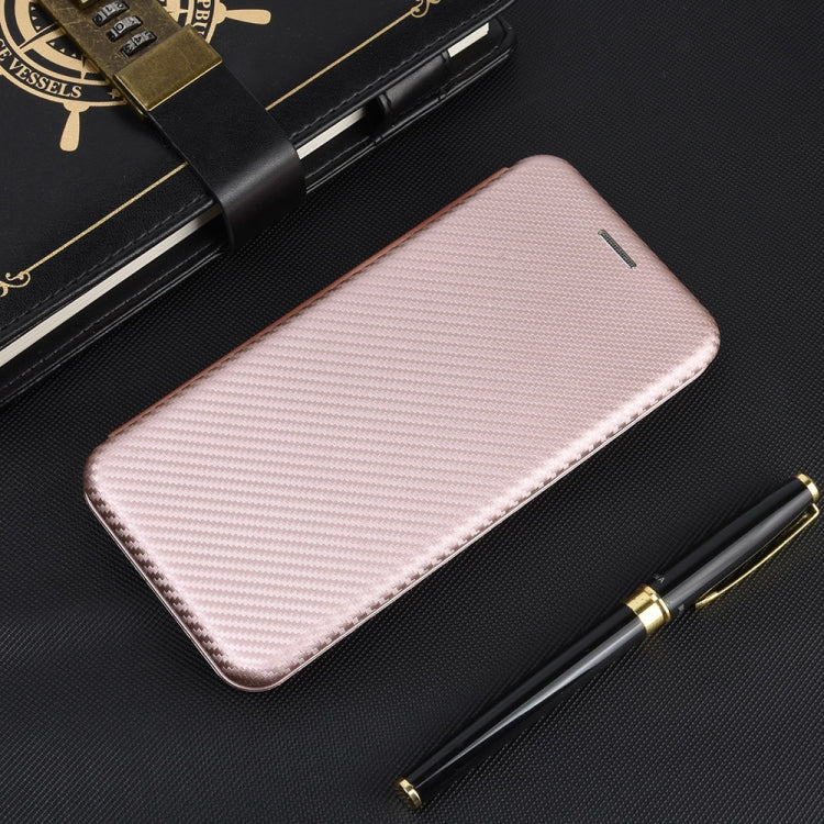 For OnePlus 6 Carbon Fiber Texture Horizontal Flip TPU + PC + PU Leather Case with Card Slot