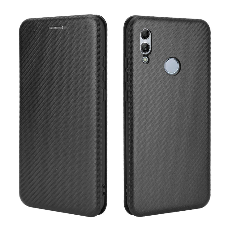 For Huawei Honor 10 Lite / P smart (2019) Carbon Fiber Texture Horizontal Flip TPU + PC + PU Leather Case with Card Slot