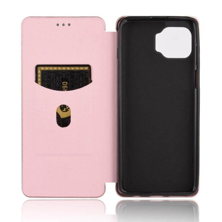 For Motorola Moto G 5G Plus Carbon Fiber Texture Horizontal Flip TPU + PC + PU Leather Case with Rope & Card Slot