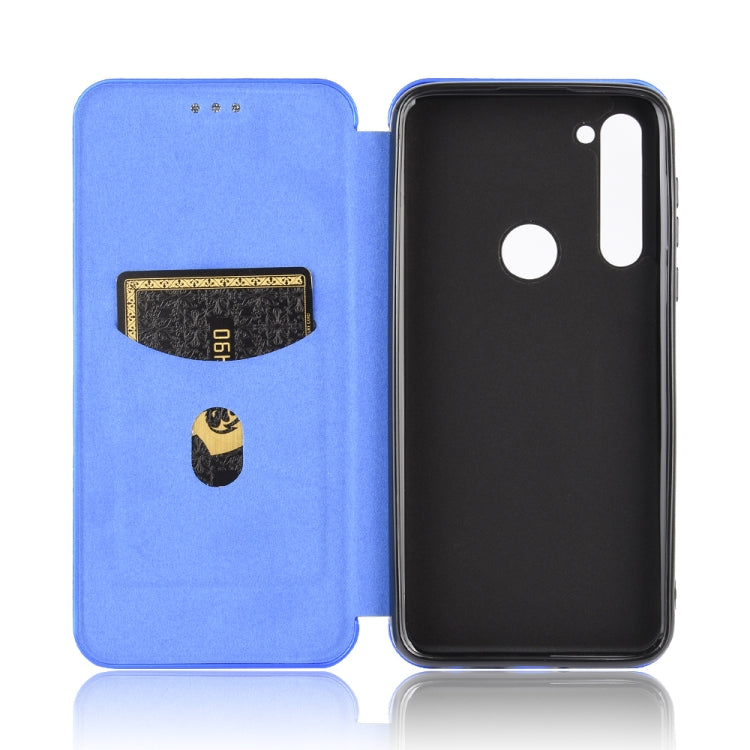 For Motorola Moto G Pro Carbon Fiber Texture Horizontal Flip TPU + PC + PU Leather Case with Rope & Card Slot