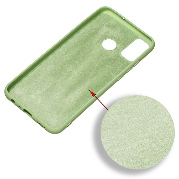 For Huawei Honor 9X Lite Pure Color Liquid Silicone Shockproof Full Coverage Case