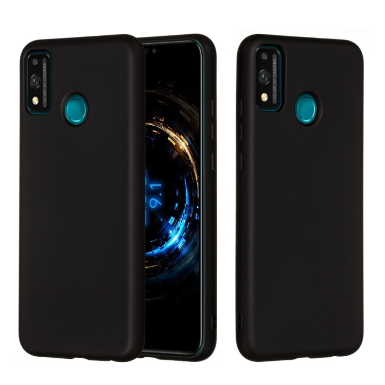 For Huawei Honor 9X Lite Pure Color Liquid Silicone Shockproof Full Coverage Case