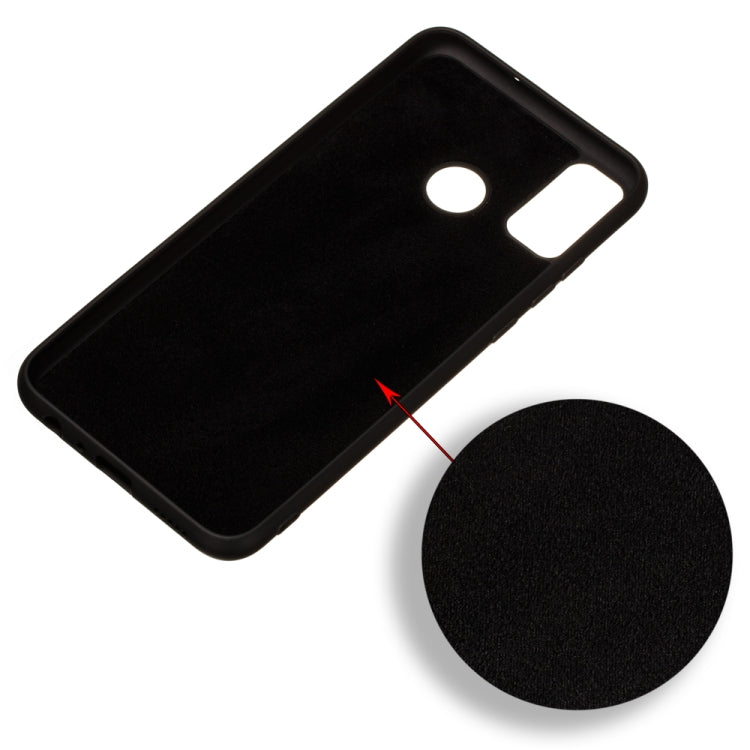 For Huawei Honor 9X Lite Pure Color Liquid Silicone Shockproof Full Coverage Case