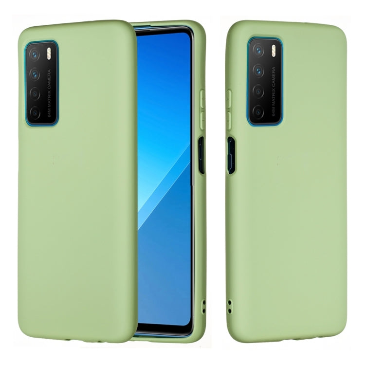 For Huawei Honor Play 4 Pure Color Liquid Silicone Shockproof Full Coverage Case