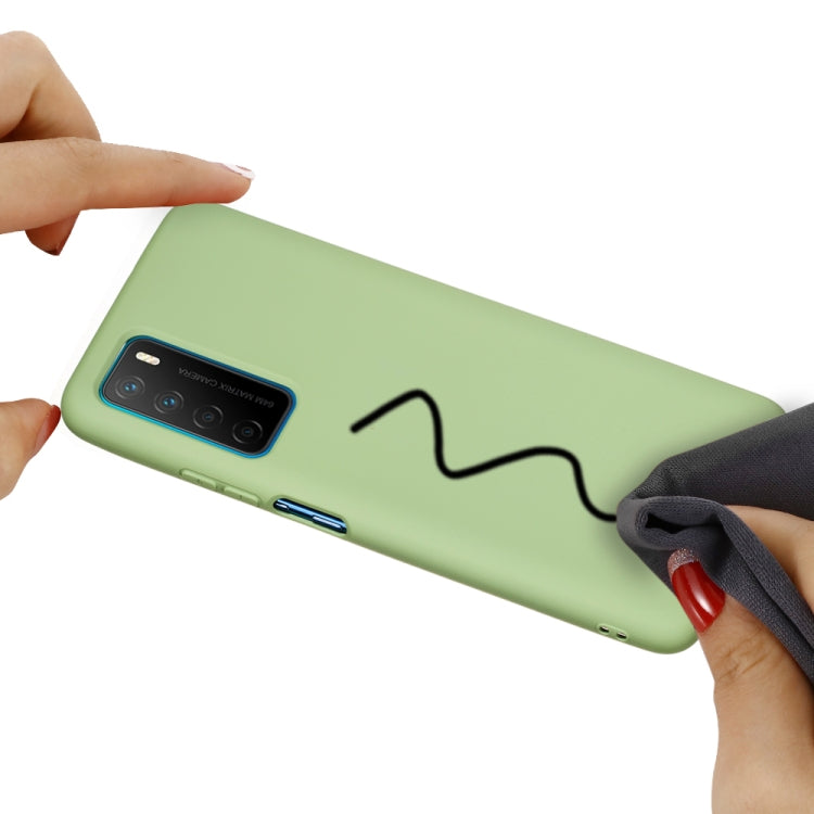 For Huawei Honor Play 4 Pure Color Liquid Silicone Shockproof Full Coverage Case