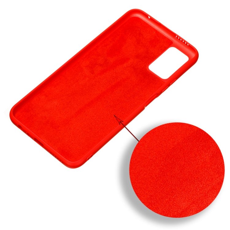 For Huawei Honor X10 Max Pure Color Liquid Silicone Shockproof Full Coverage Case