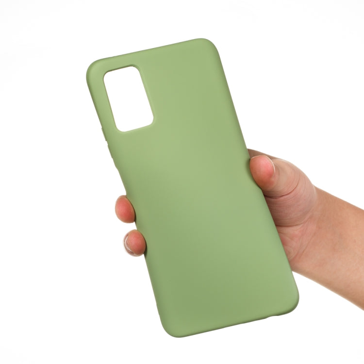 For Huawei Honor X10 Max Pure Color Liquid Silicone Shockproof Full Coverage Case