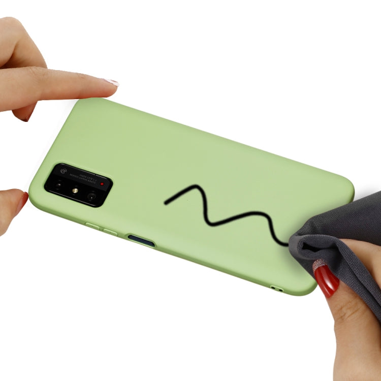 For Huawei Honor X10 Max Pure Color Liquid Silicone Shockproof Full Coverage Case