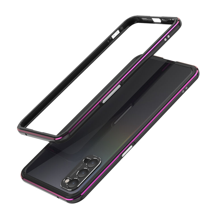 For OPPO Reno4 Aluminum Alloy Shockproof Protective Bumper Frame