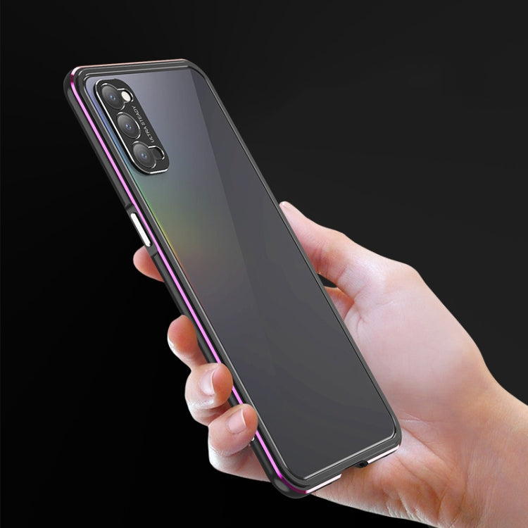 For OPPO Reno4 Aluminum Alloy Shockproof Protective Bumper Frame