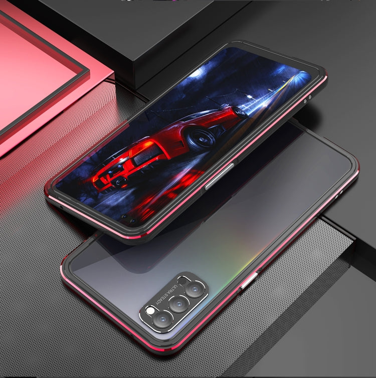 For OPPO Reno4 Aluminum Alloy Shockproof Protective Bumper Frame
