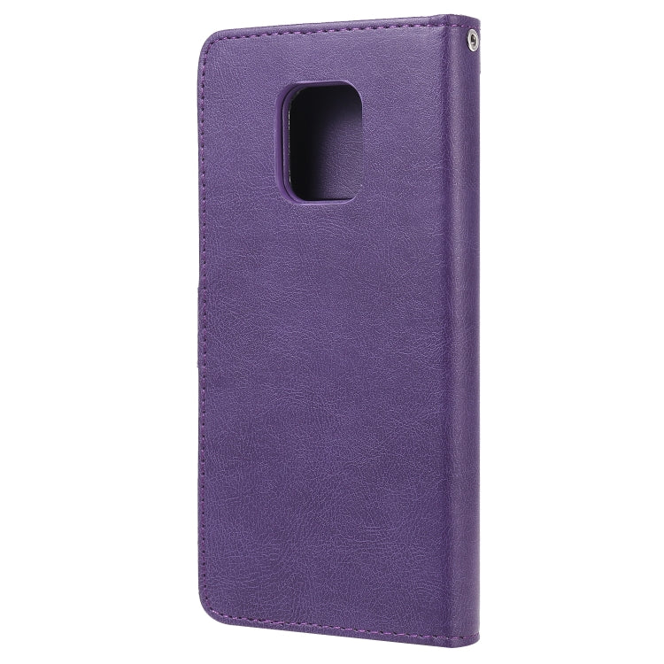 For Xiaomi Redmi 10X 5G / 10X Pro 5G 2 in 1 Solid Color Detachable PU Leather Case with Card Slots & Magnetic Holder & Photo Frame & Wallet & Strap