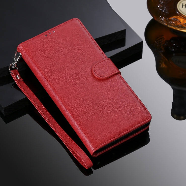 For Xiaomi Redmi 10X 5G / 10X Pro 5G 2 in 1 Solid Color Detachable PU Leather Case with Card Slots & Magnetic Holder & Photo Frame & Wallet & Strap