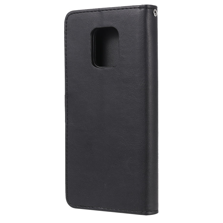 For Xiaomi Redmi 10X 5G / 10X Pro 5G 2 in 1 Solid Color Detachable PU Leather Case with Card Slots & Magnetic Holder & Photo Frame & Wallet & Strap