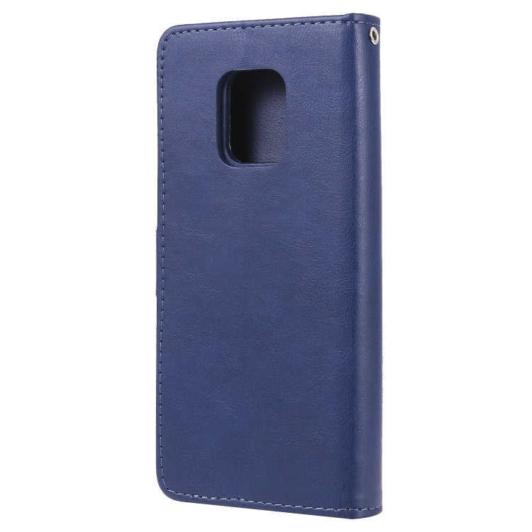 For Xiaomi Redmi 10X 5G / 10X Pro 5G 2 in 1 Solid Color Detachable PU Leather Case with Card Slots & Magnetic Holder & Photo Frame & Wallet & Strap