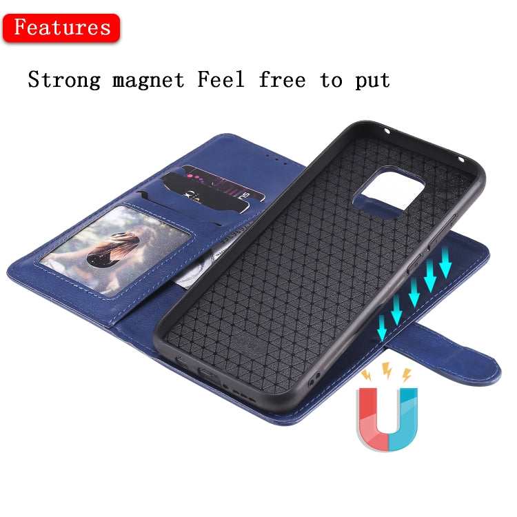 For Xiaomi Redmi 10X 5G / 10X Pro 5G 2 in 1 Solid Color Detachable PU Leather Case with Card Slots & Magnetic Holder & Photo Frame & Wallet & Strap