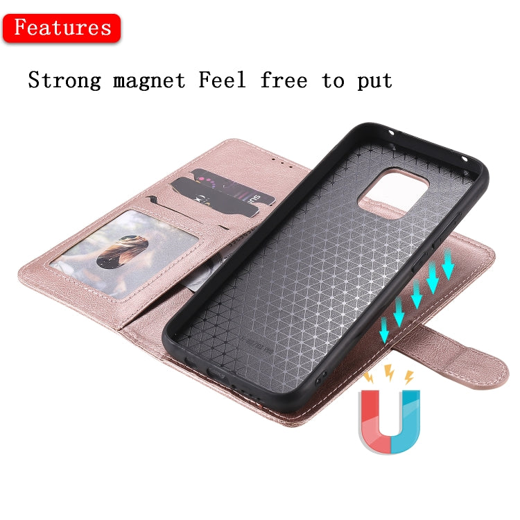 For Xiaomi Redmi 10X 5G / 10X Pro 5G 2 in 1 Solid Color Detachable PU Leather Case with Card Slots & Magnetic Holder & Photo Frame & Wallet & Strap