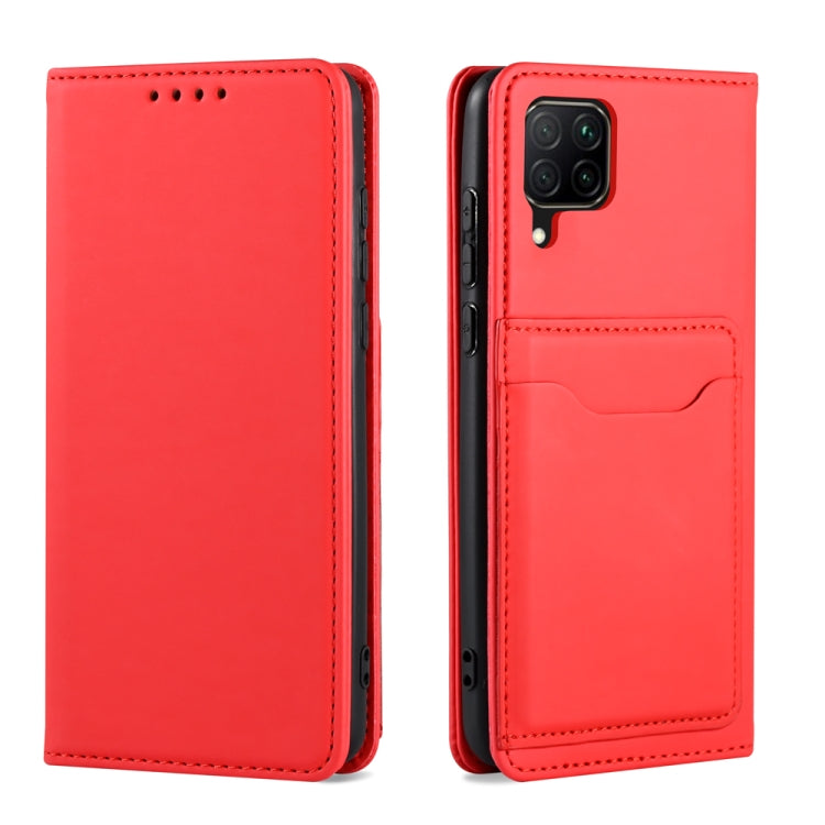 For Huawei P40 Lite Strong Magnetism Liquid Feel Horizontal Flip Leather Case with Holder & Card Slots & Wallet